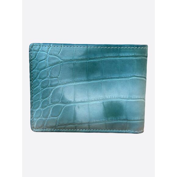 Louis Vuitton Blue Crocodile Multiple Wallet - Picture 2 of 4